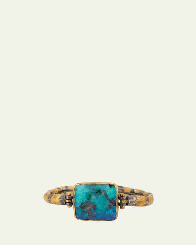 Pretty Flashy Boulder Opal Cuff Bracelet